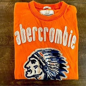 Abercrombie orange orange muscle T